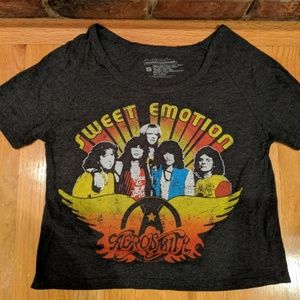 Rock N' Roll Aerosmith Crop Top